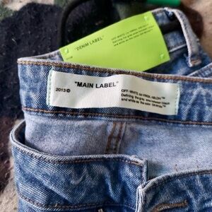 Off-White Main Label Skinny Jeans in Light Blue